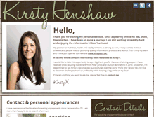 Tablet Screenshot of kirsty-henshaw.com